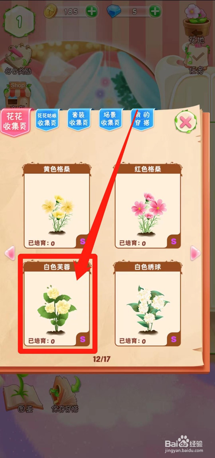 花花姑娘之魔法花园如何查看白色芙蓉生长速度
