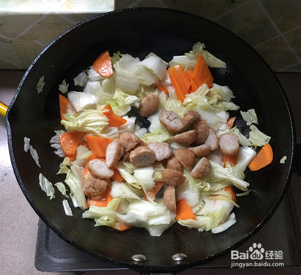 大白菜烩肉丸的制作方法