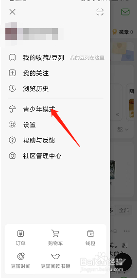 豆瓣青少年模式在哪里?