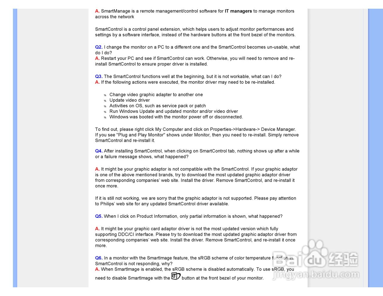 PHILIPS LCD Monitor170A7显示器使用说明书:[4]