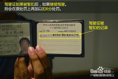 2014交通驾照新规：[2]违规扣6分的情形