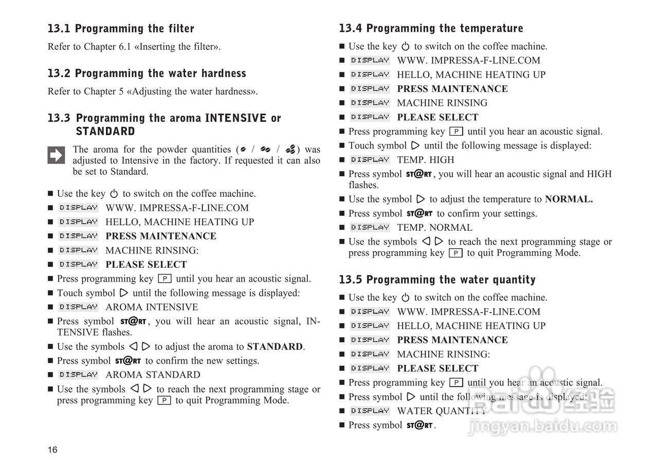 JURA IMPRESSA F9咖啡机使用手册:[1]