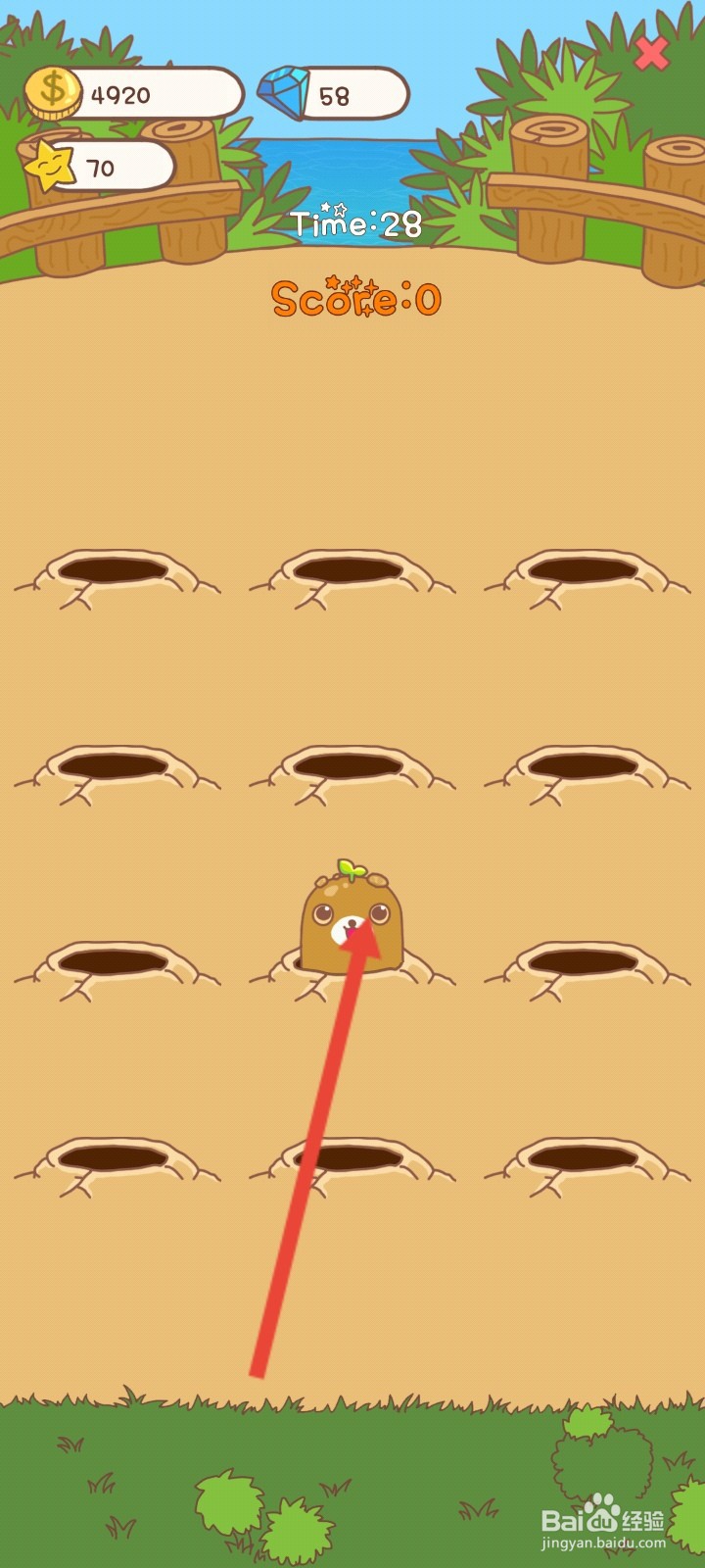 口袋菜地如何驱赶地鼠领取金币