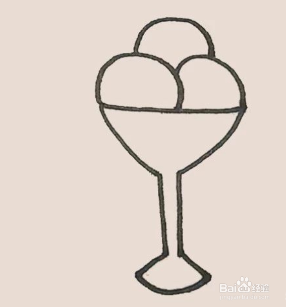 如何简单画冰激凌