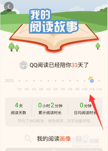 QQ阅读APP上如何查看我的阅读故事