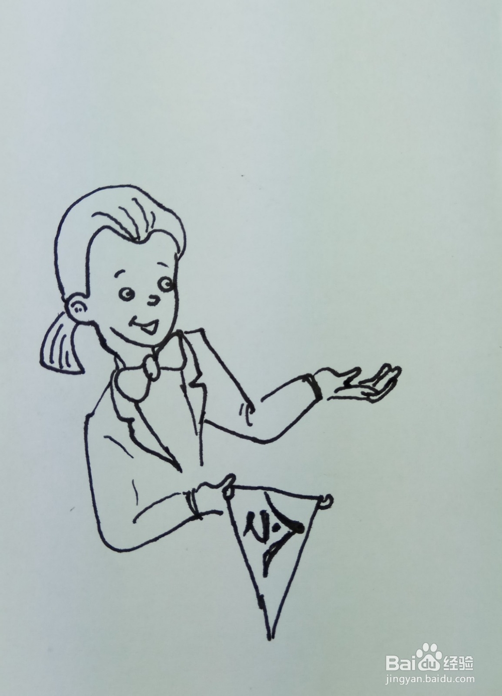 怎样画简笔画“号令小鸟”