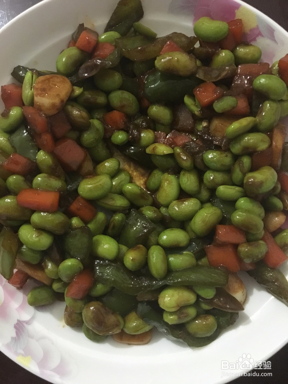 青椒炒毛豆怎么做？