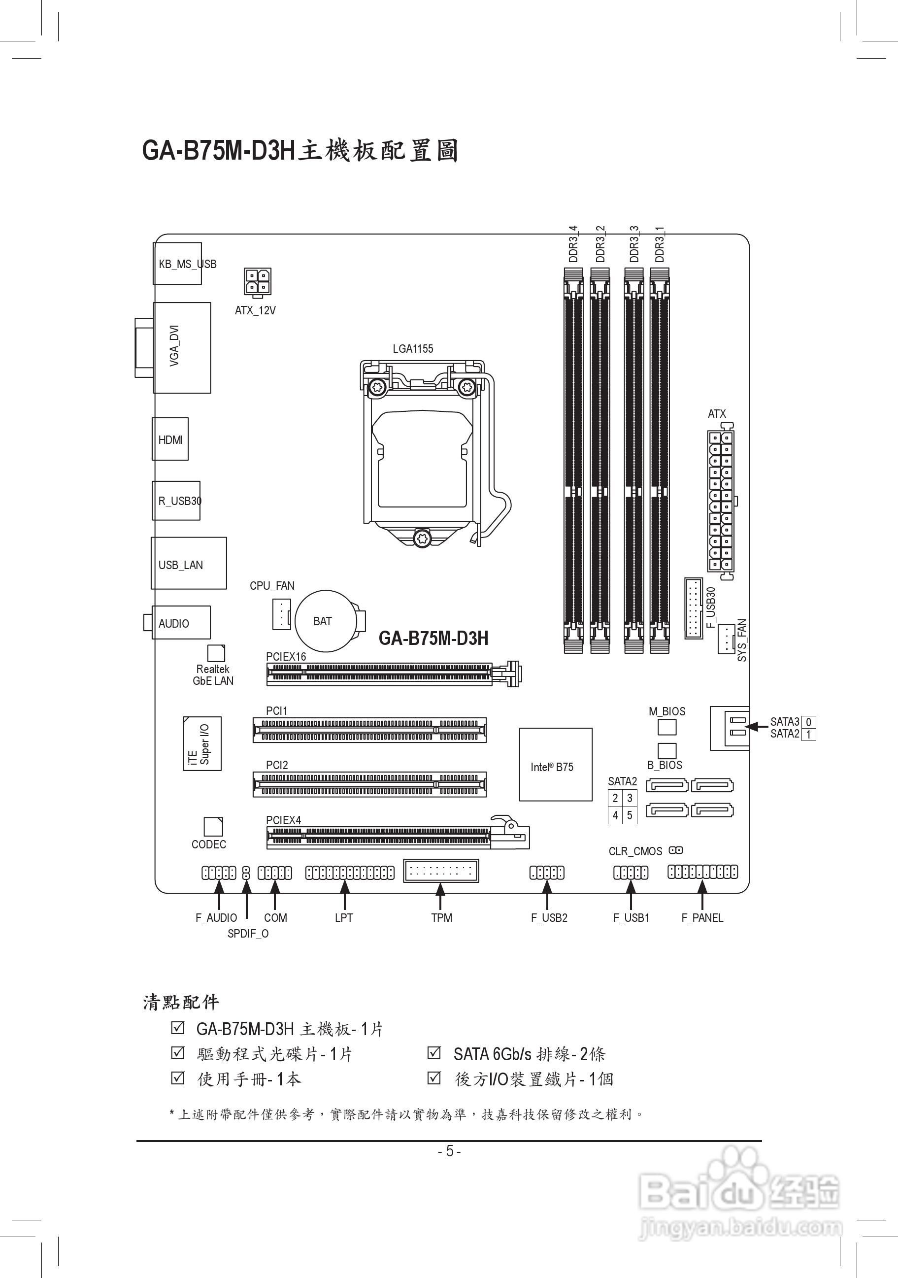 技嘉GA-B75M-D3H主板使用手册:[1]