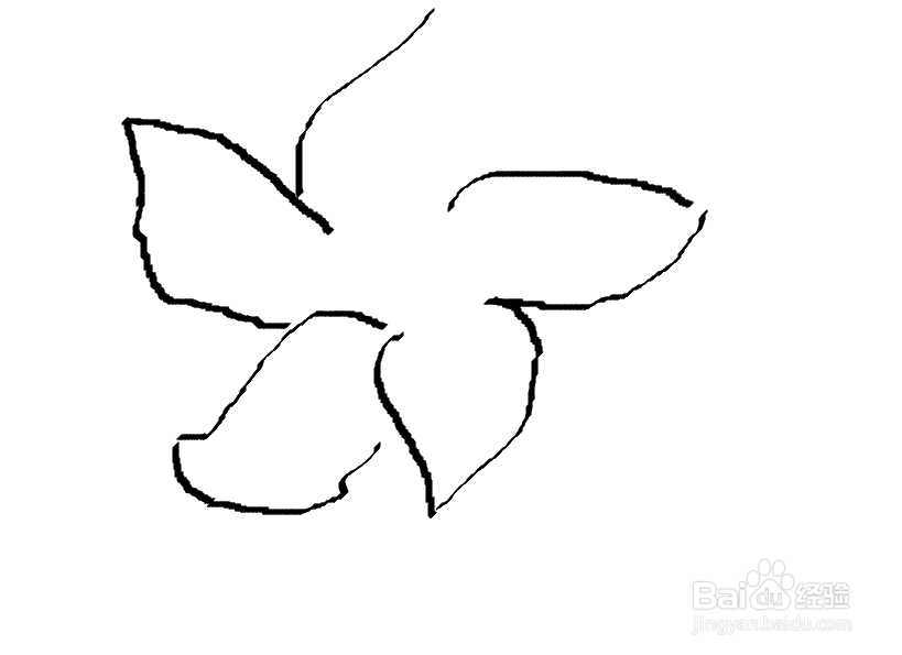 画图工具怎么画一朵荷花