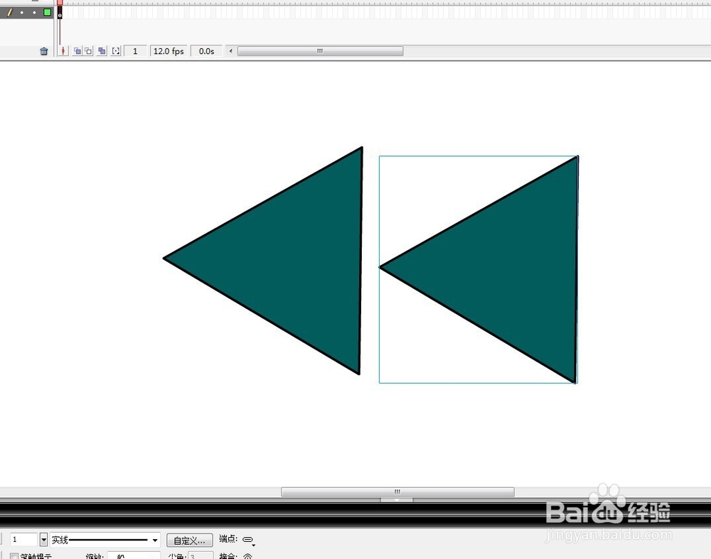 flash用三角形绘制一条热带鱼的教程