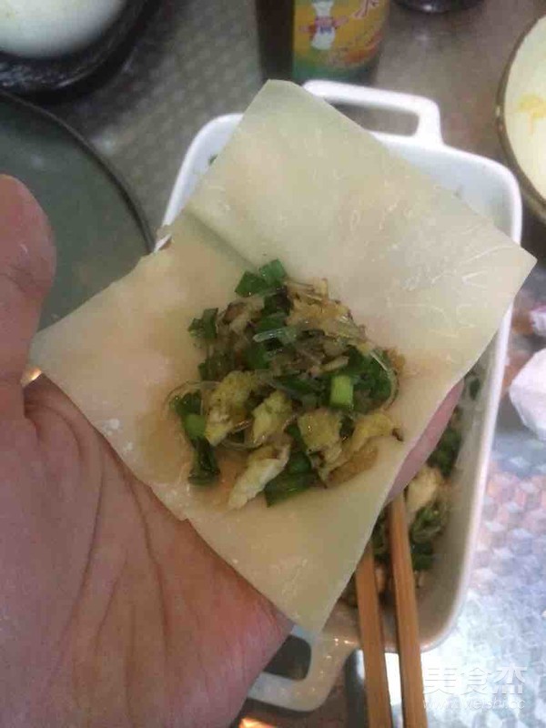 葱香煎馄饨的做法