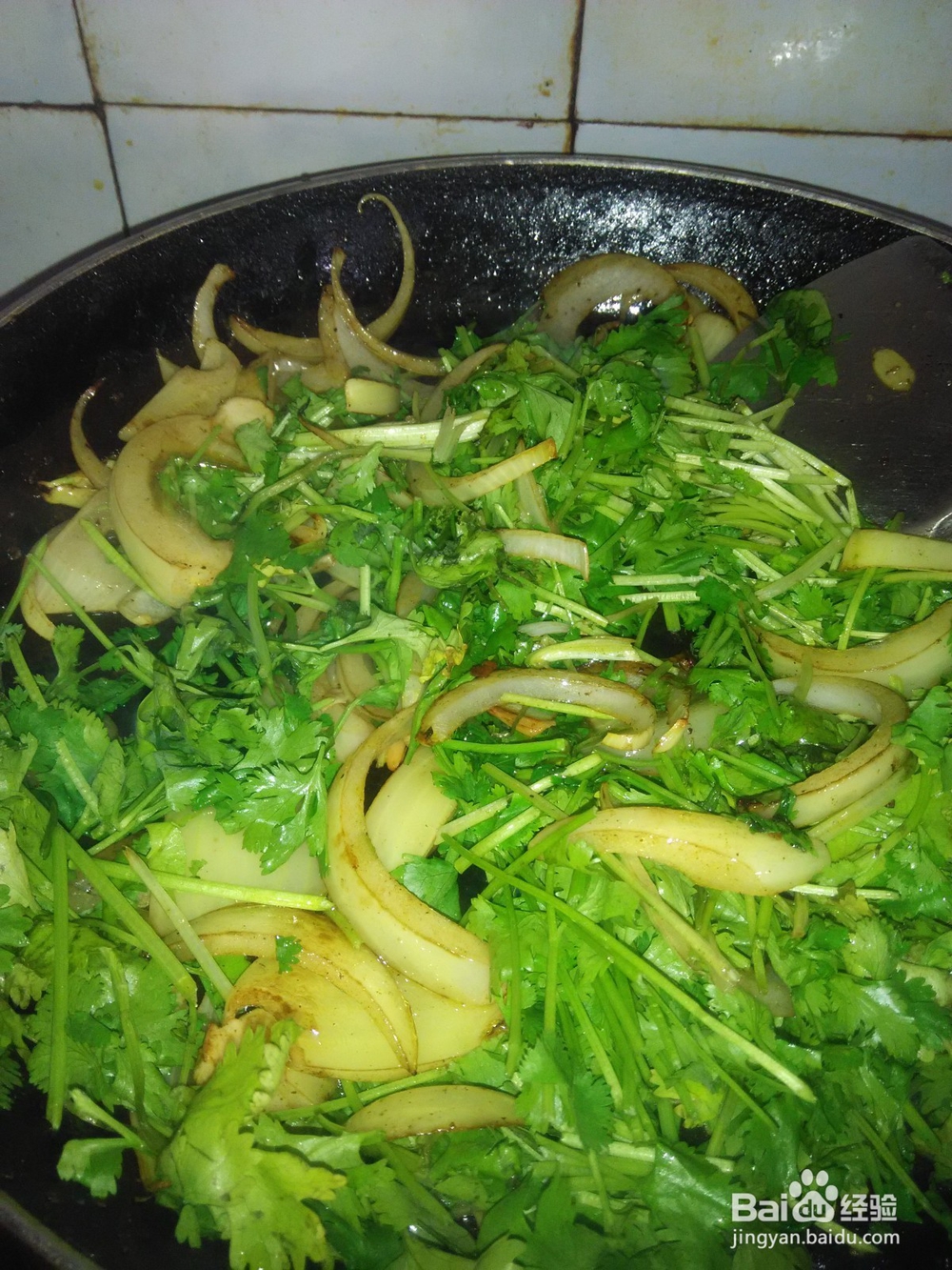 居家之香菜炒白洋葱