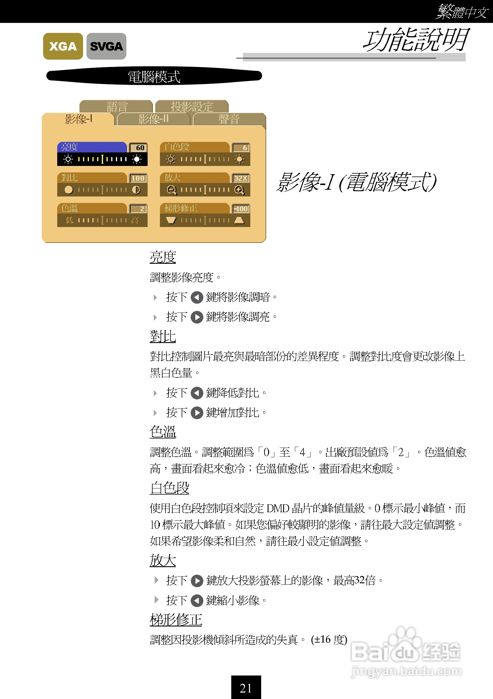 奥图码 H50投影机说明书:[3]