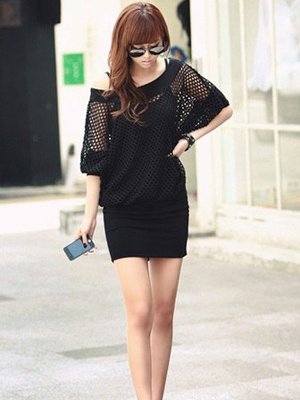 初秋蝙蝠衫巧搭配