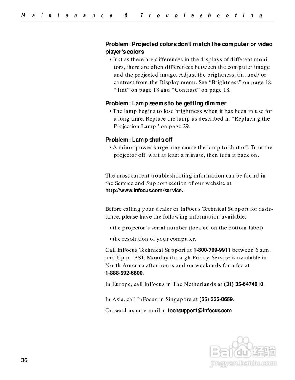 富可视 LP400投影机说明书:[4]