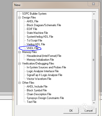 怎么新建quartus 2 项目，创建VHDL语言项目
