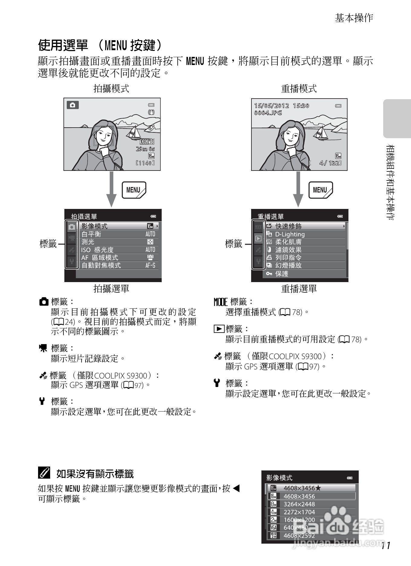 尼康COOLPIX S9300数码相机使用说明书:[3]
