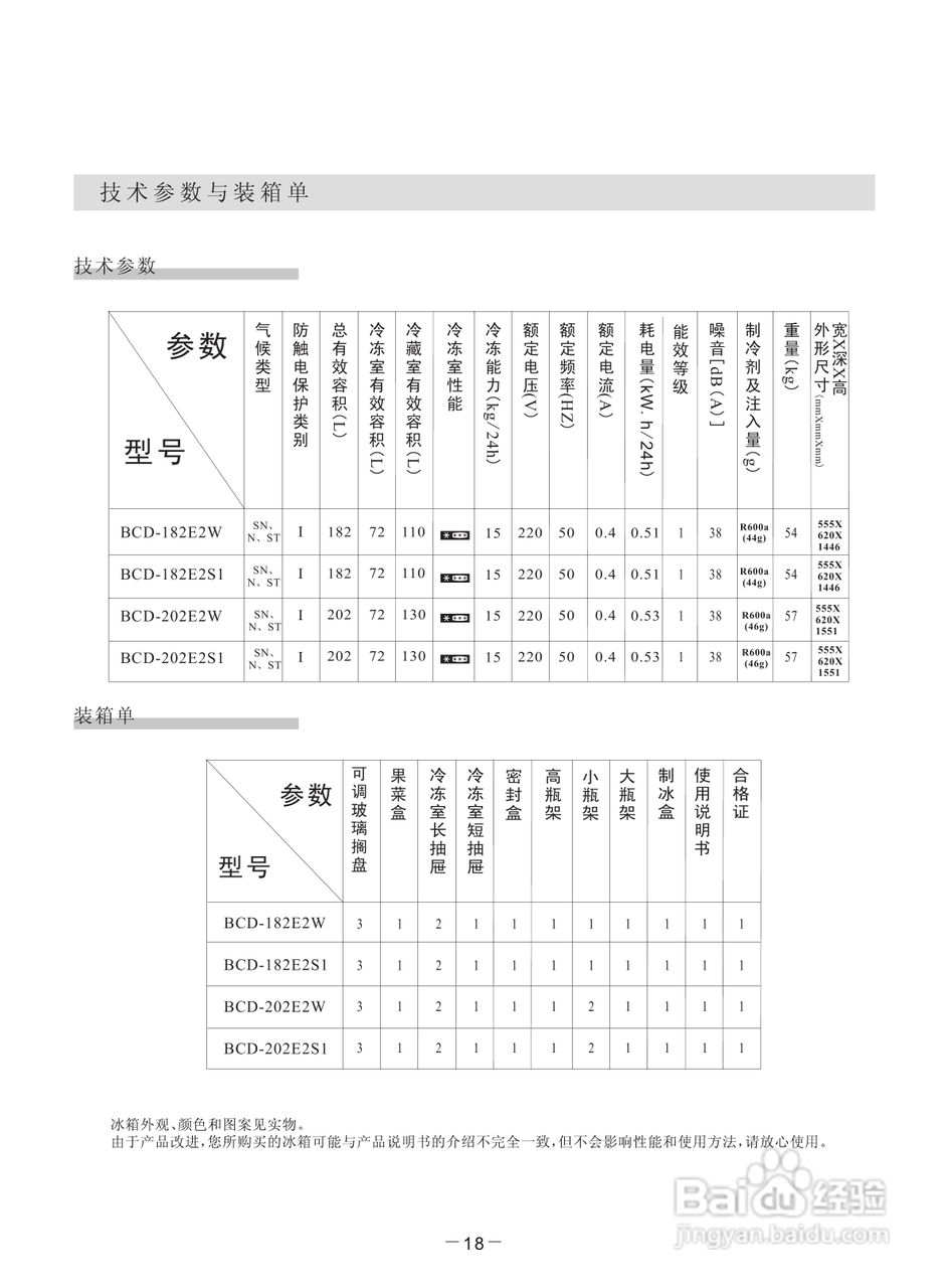 惠而浦BCD-202E2S1冰箱使用说明书:[3]
