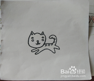 宝贝学画:小猫怎么画