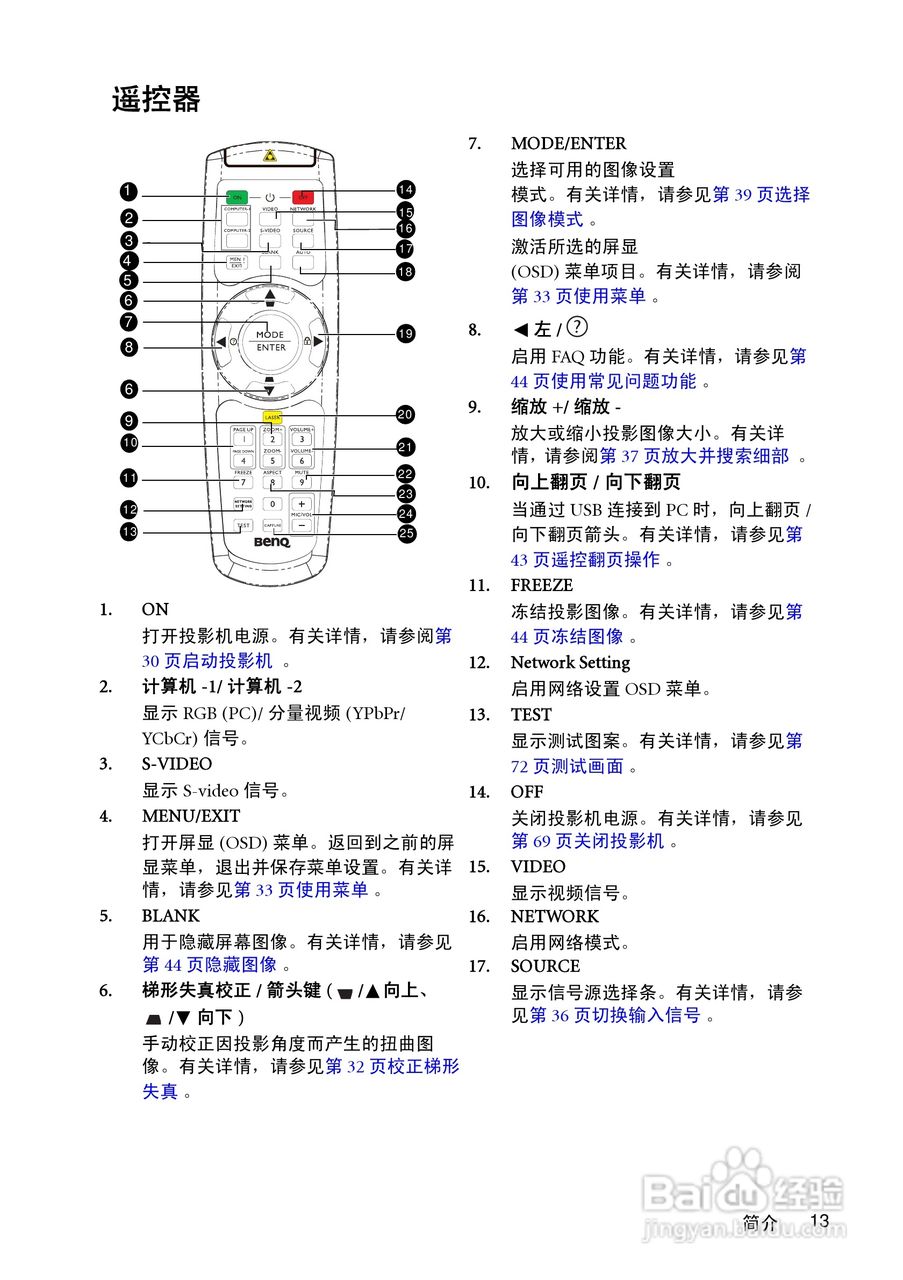 明基MP780ST投影机使用说明书:[2]