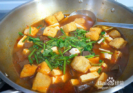 香辣鸭血粉丝汤