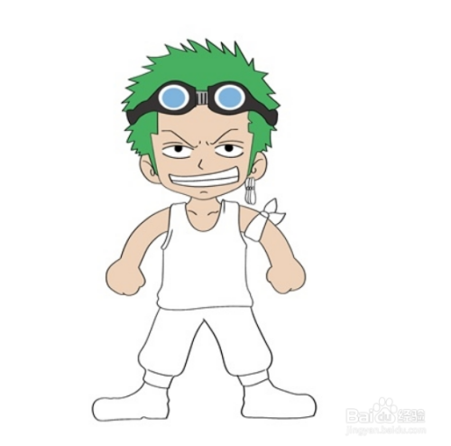 索隆简笔画怎么画