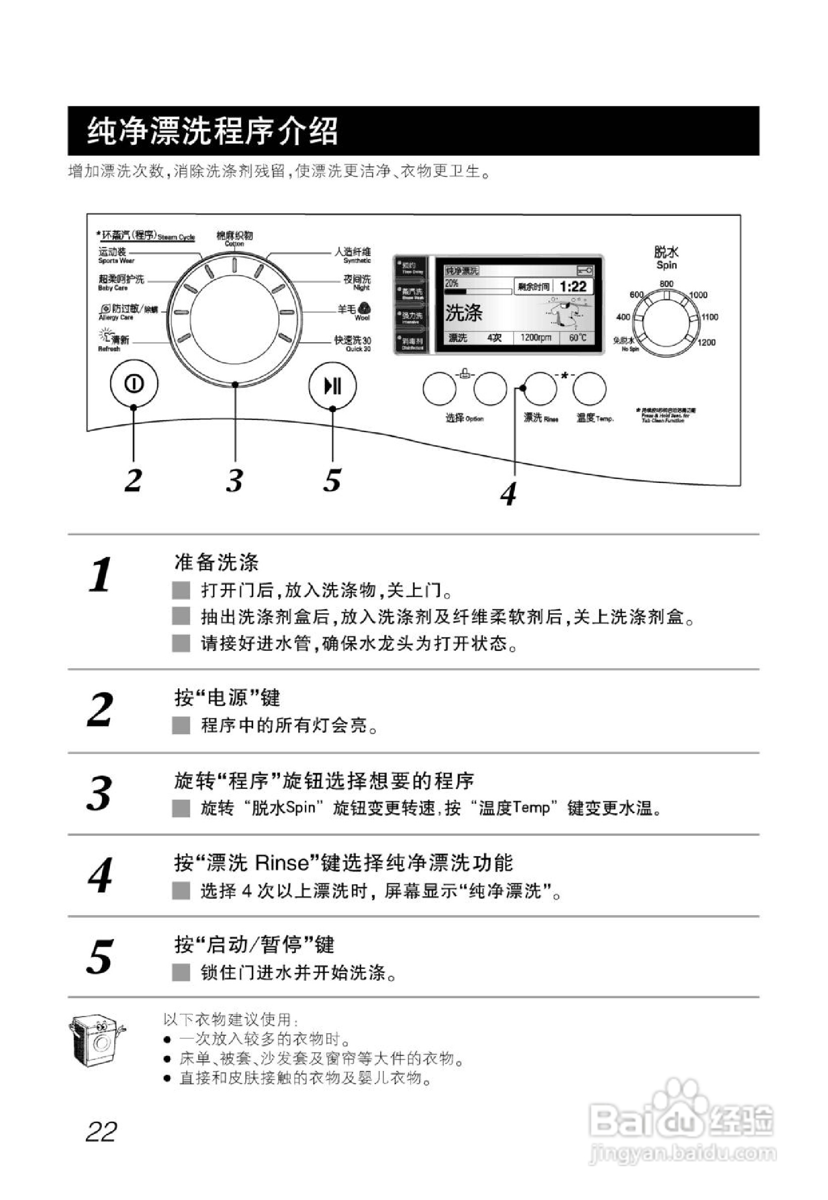 LG WD-T12255DS洗衣机使用说明书:[3]