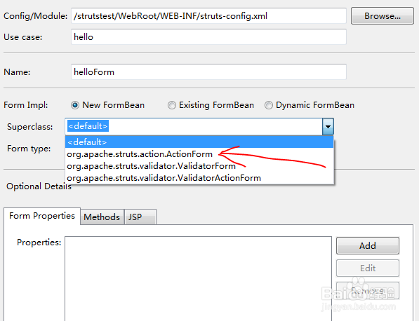 用MyEclipse开发struts程序