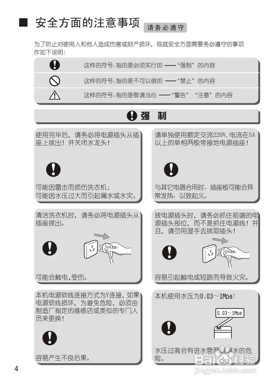 松下XQB75-Q711U洗衣机使用说明书:[1]