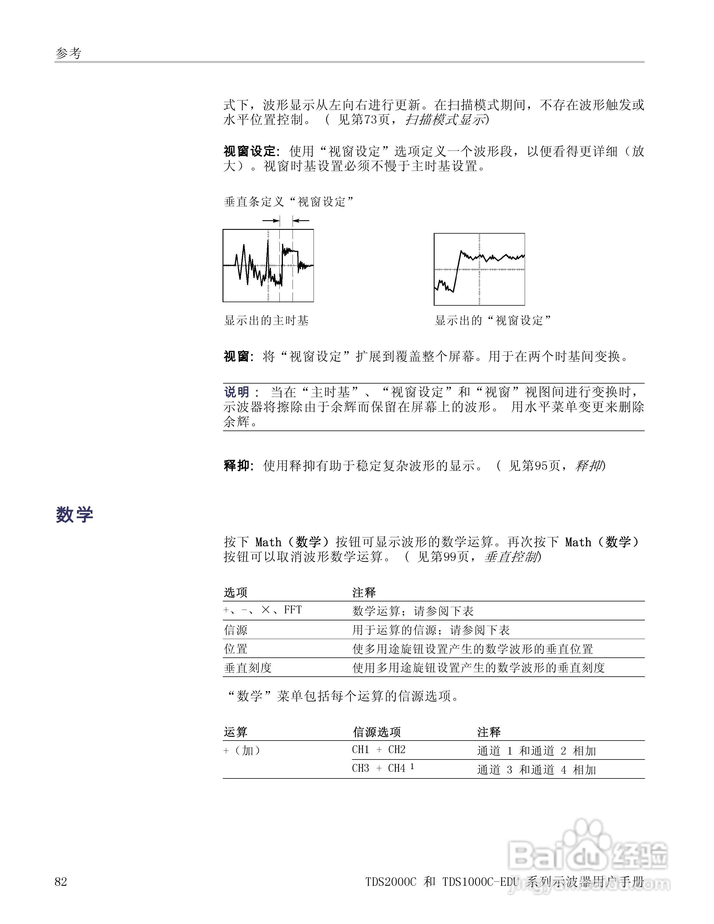 泰克TDS1012C-EDU数字存储示波器用户手册:[11]