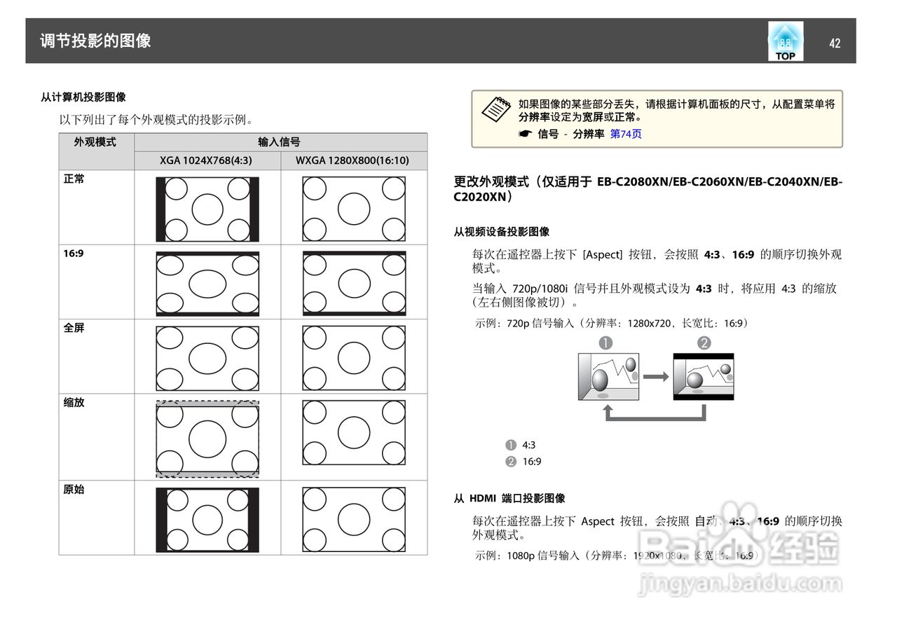 爱普生EB-C2000X投影机使用说明书:[5]