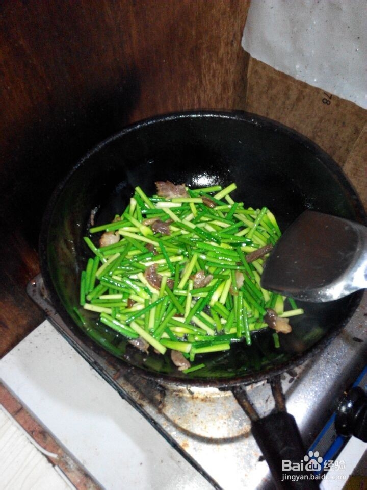 农家小炒,蒜苔炒腊肉