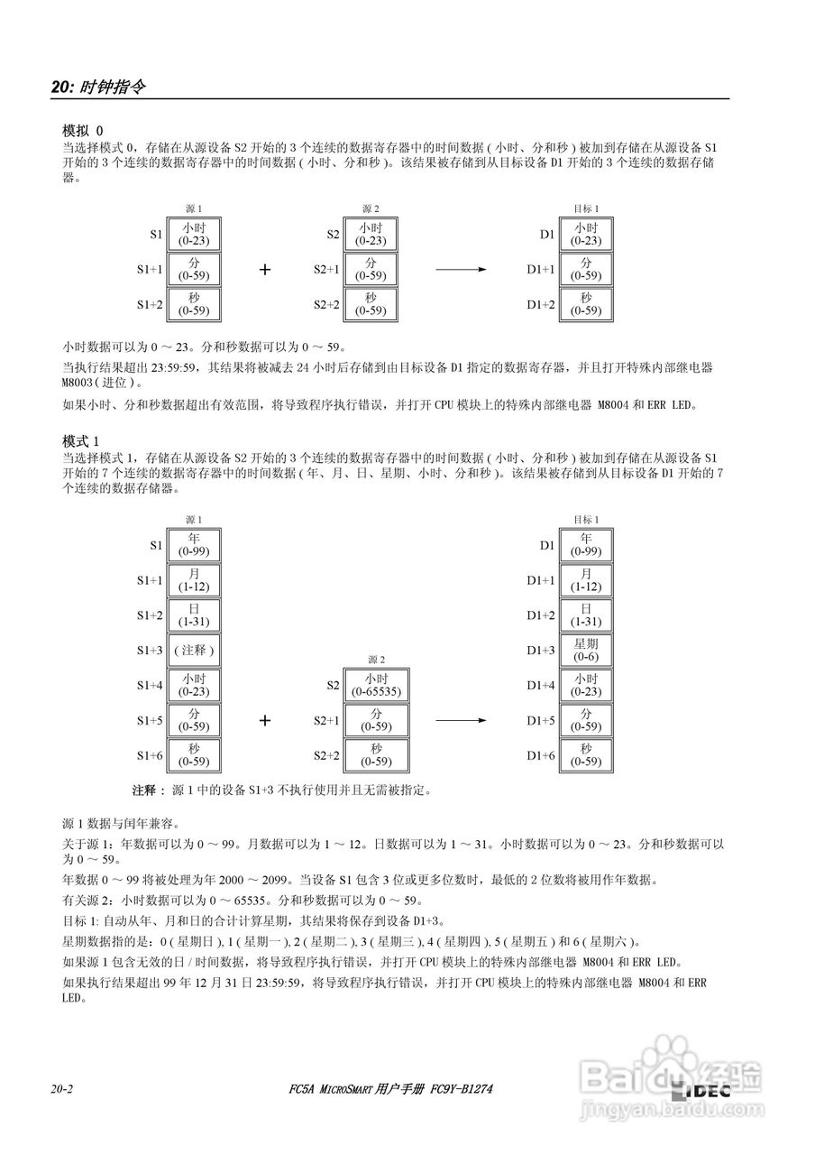 FC5A型可编程控制器_显示器使用说明书:[24]