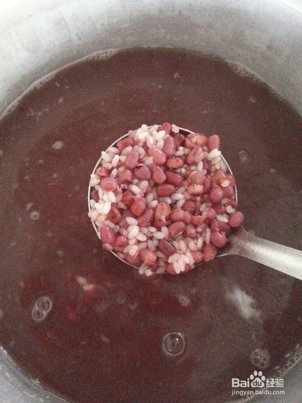 原汁原味补血红豆粥