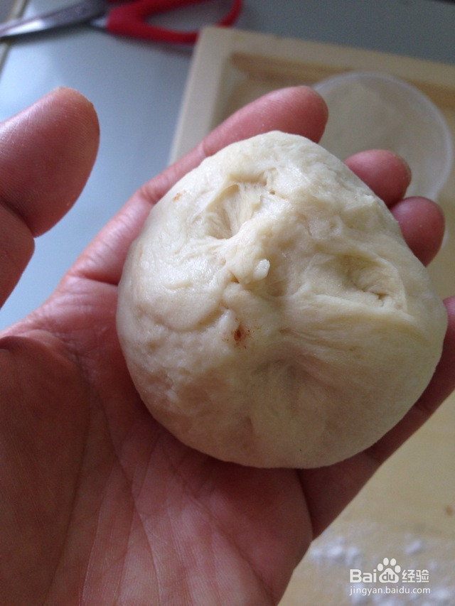 花型豆沙面包的做法