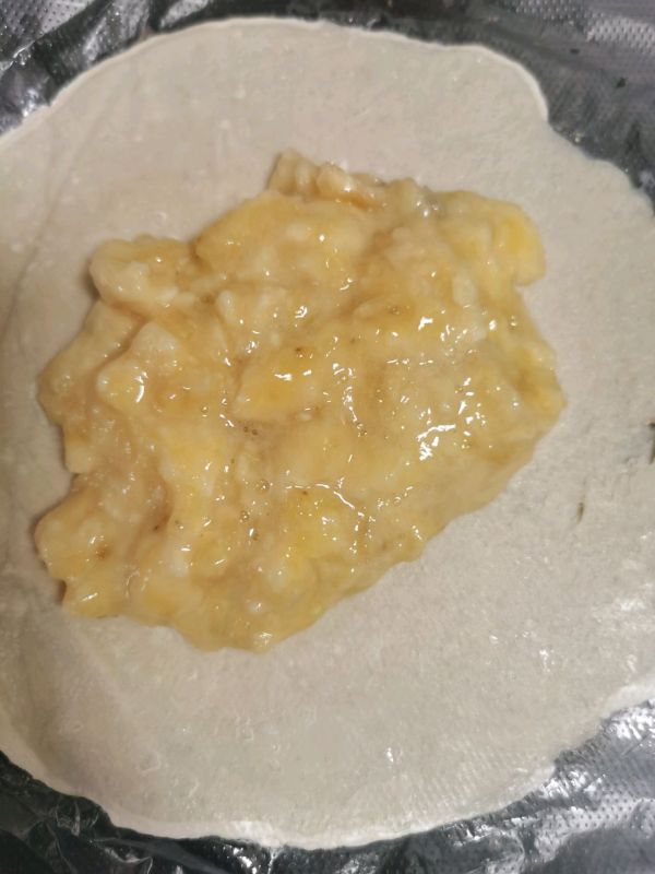 爆浆香蕉芝士饼