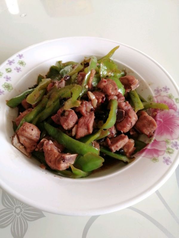 豉汁排骨炒青椒