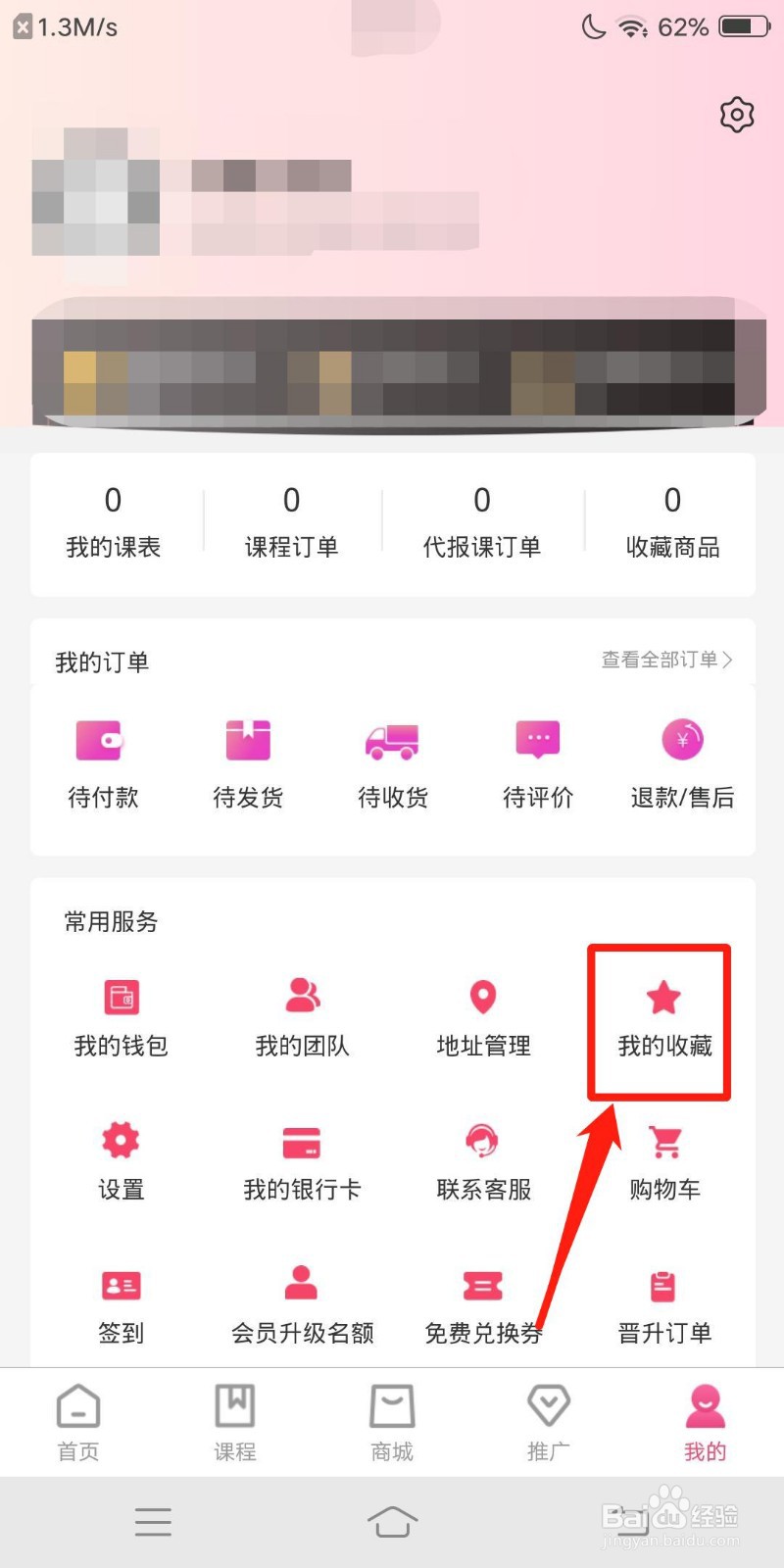美人技怎么查看我的收藏