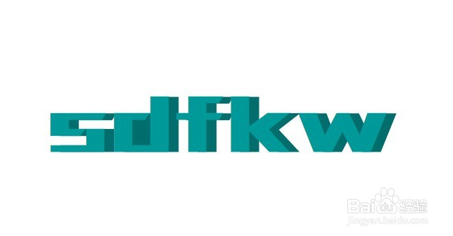 flash如何把文字加上立体效果