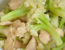 菜花炒鸡肉怎么做