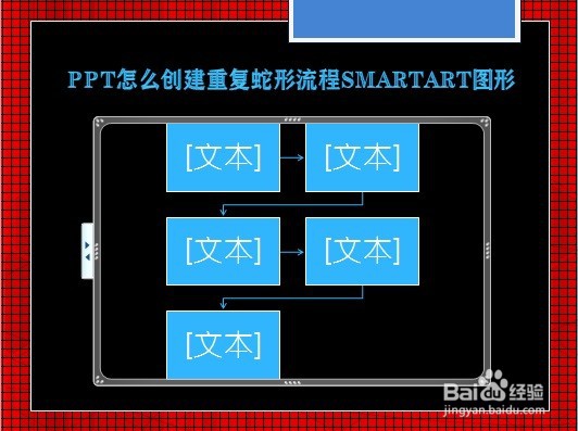 PPT怎么创建重复蛇形流程SMARTART图形