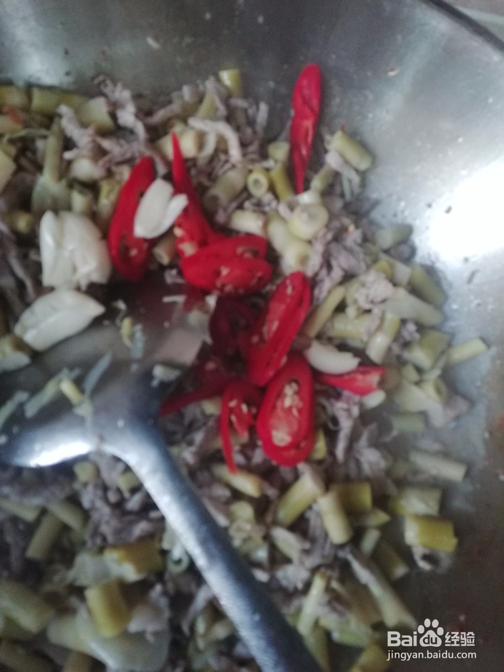 小酸笋炒肉丝