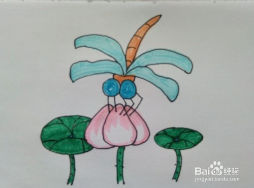 儿童简笔画:一步一步教你怎么画蜻蜓