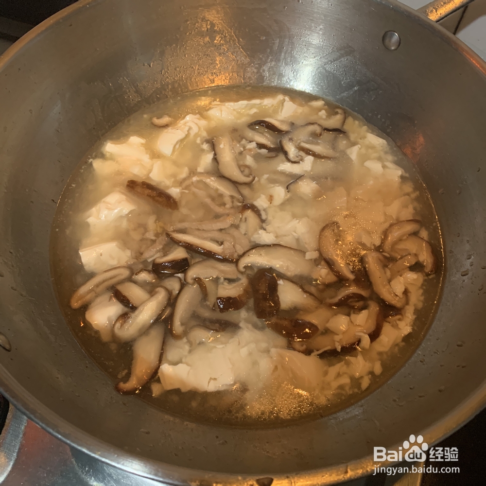 一个人做荠菜豆腐羹