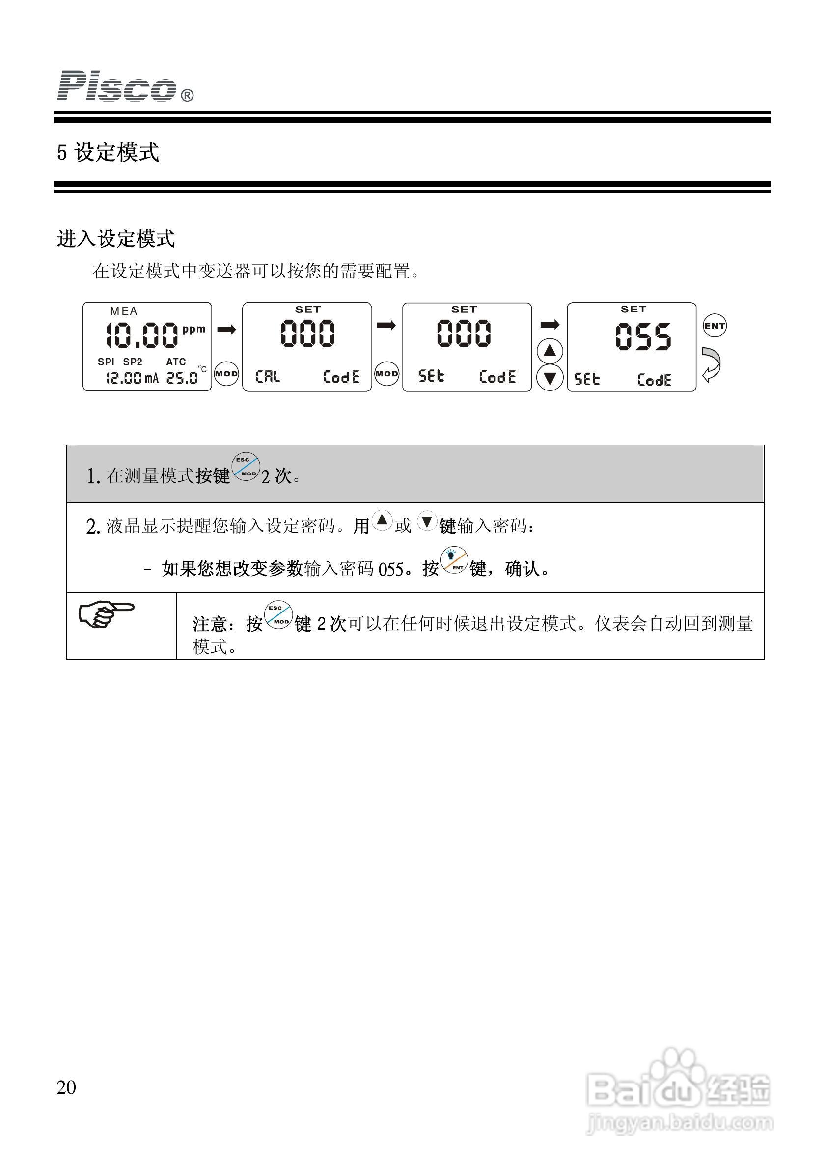 PISCO FCL500余氯控制/变送器使用说明书:[2]