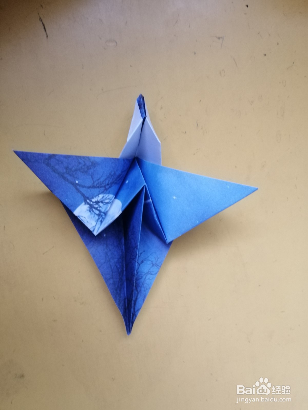 手工折纸：【13】振翅的小鸟的折法