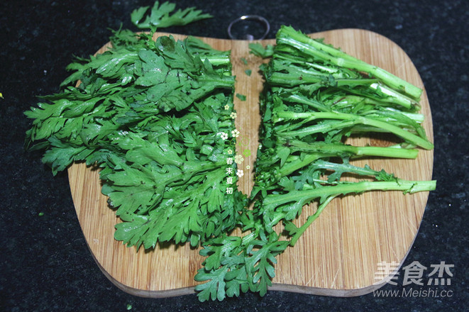 快手菜生拌茼蒿