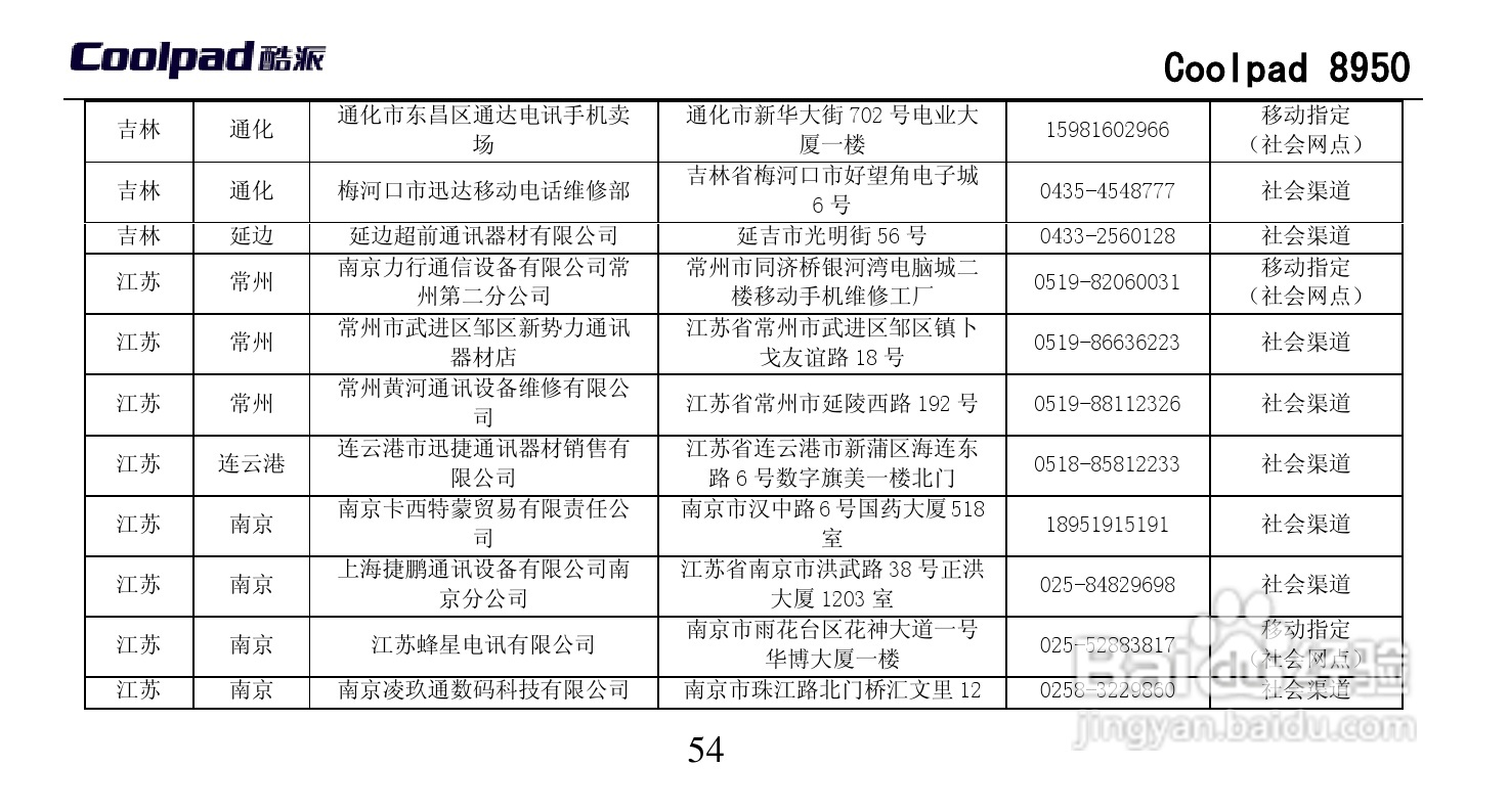 酷派 Coolpad 8950手机说明书:[7]
