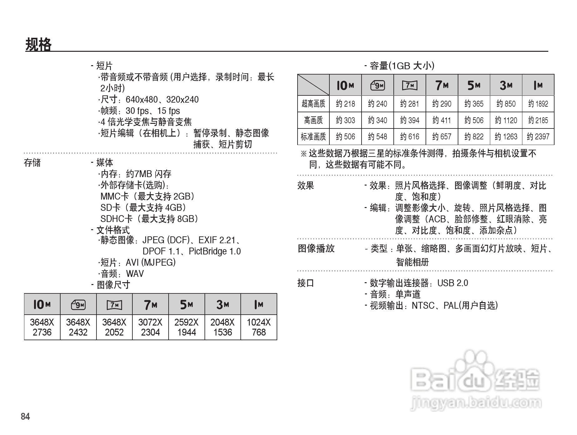 三星ES20数码相机使用说明书:[9]