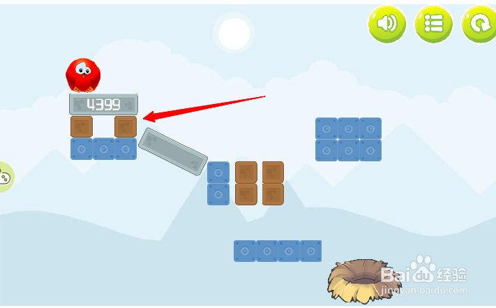 小游戏泡泡鸟历险记3第6关